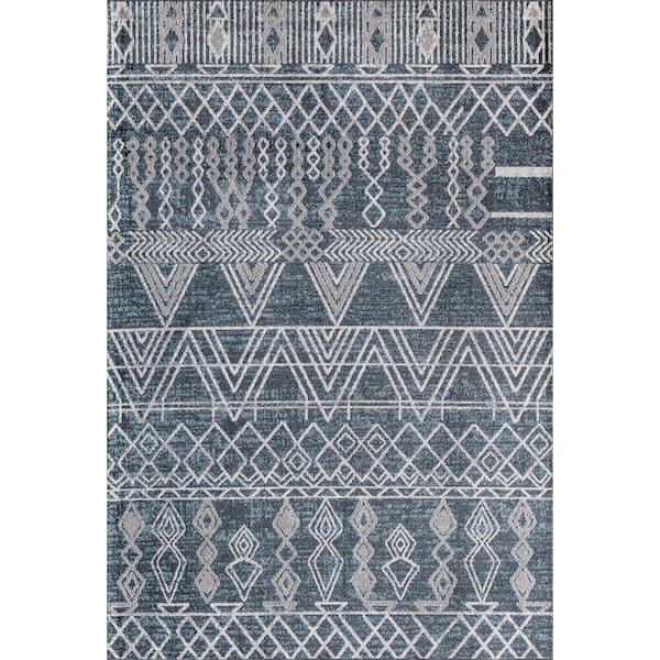 Rugs America Jada Ocean Springs Blue Area Rug - 8 X 10