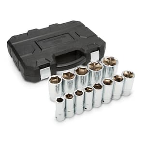 3/4 in. Drive 6-Point Metric Deep Socket Set (13-Piece)