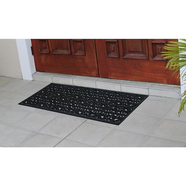 https://images.thdstatic.com/productImages/8611738b-ed16-4602-b5c6-4894ad68c627/svn/black-a1-home-collections-door-mats-rp315-c3_600.jpg
