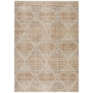 Carmona Abstract Parchment 5 ft. 1 in. x 7 ft. 5 in. Rug