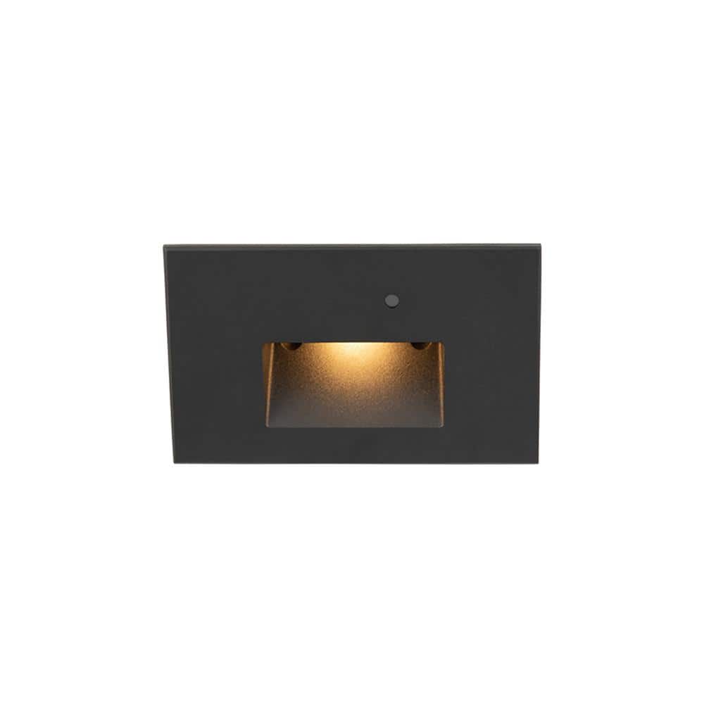 Black Dimmable LED Step Light with Photocell Sensor