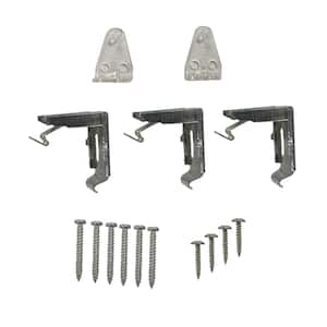 1 in. Cordless Vinyl and Aluminum Blind Replacement Bracket Set