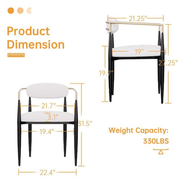 ②/2 PFS - DH DINING CHAIR with ARM DH202 HomeSullivan Gray Mid-Century Modern Dining Chair with 2