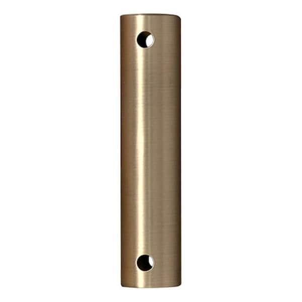 12 in. Burnished Brass Extension Downrod, 1/2 in. Inside Diameter