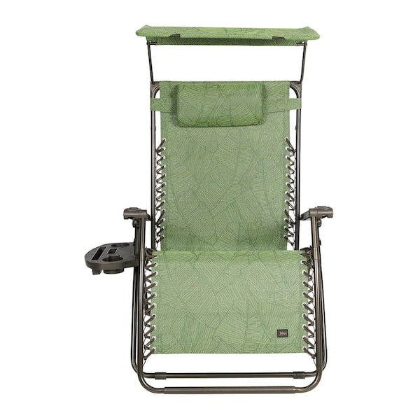 BLISS HAMMOCKS 26 in. Wide Zero Gravity Sling Chair with Canopy