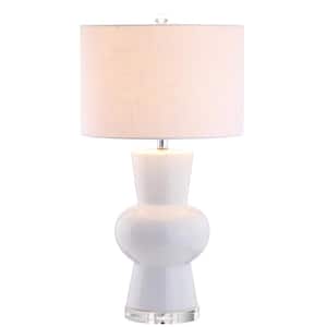 Julia 28.5 in. White Ceramic Table Lamp