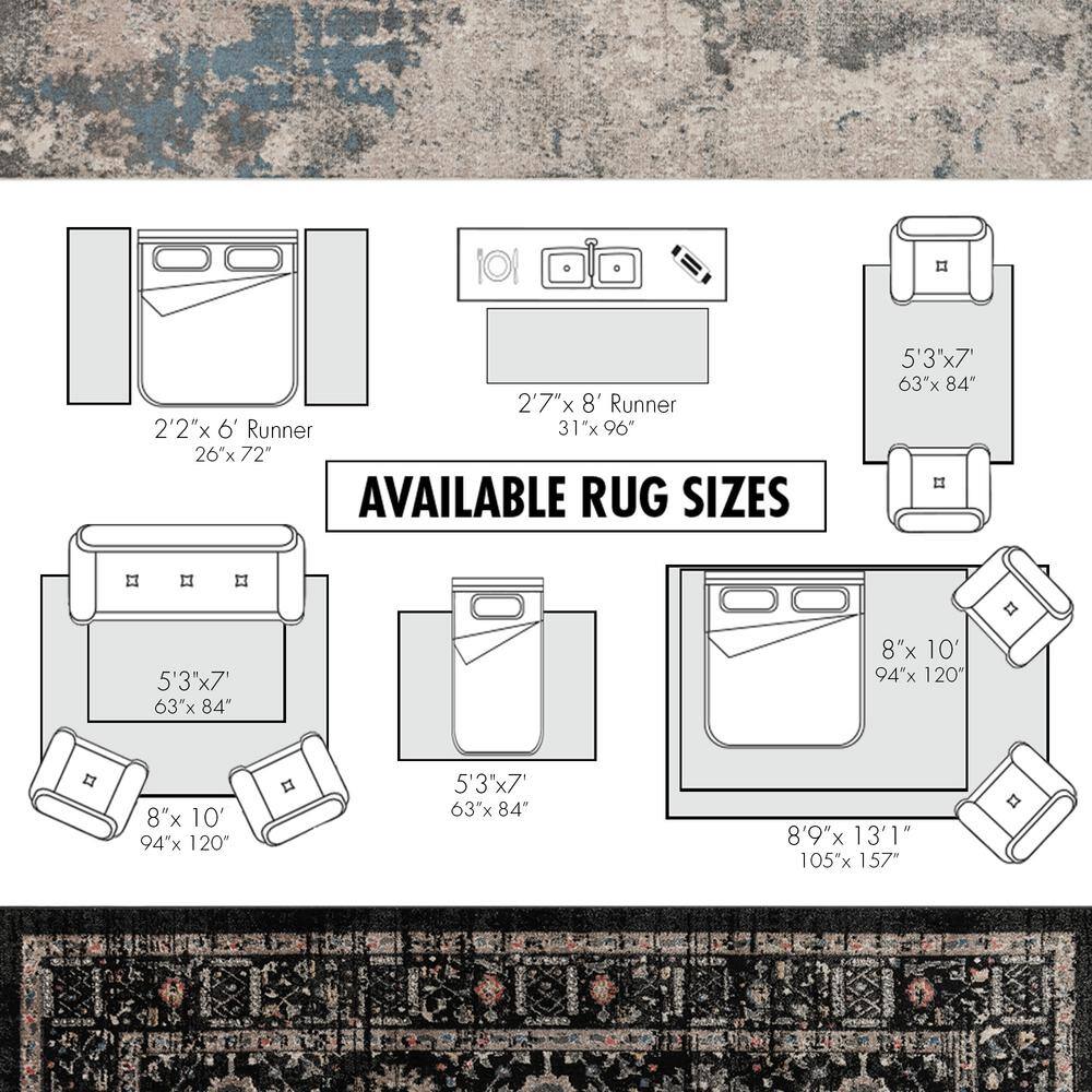 Heirloom Gray Tufted Polypropylene 2'2" x 6' Runner Rug