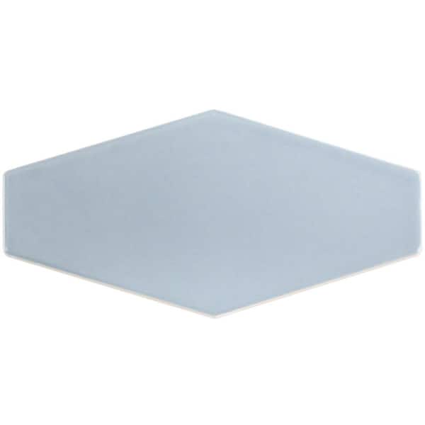 Ivy Hill Tile Birmingham Hexagon Dew 4 in. x 8 in. Polished Ceramic Subway Tile Sample