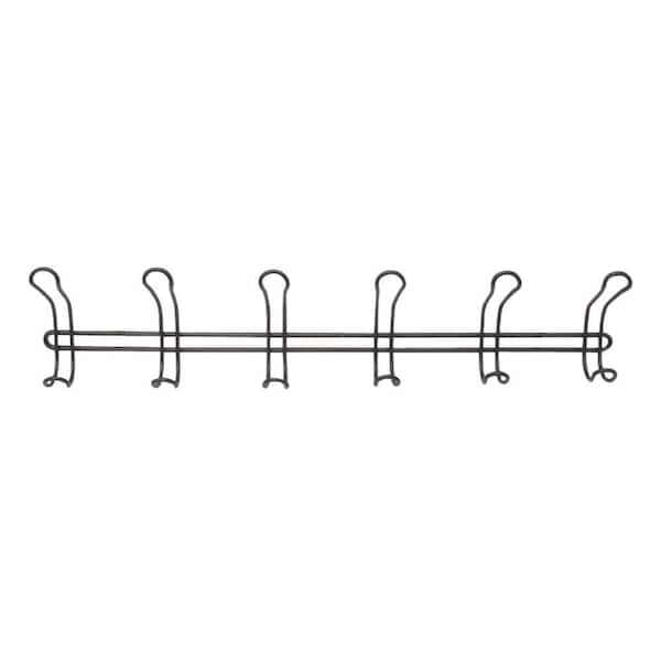 interDesign Classico Wall-Mount 6-Hook Hanging Rack