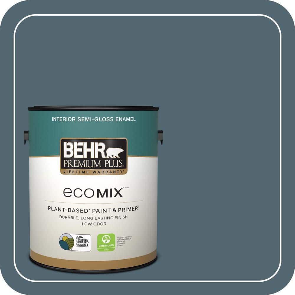 1 gal. #MQ5-25 Rush Hour Semi-Gloss Enamel EcoMix Plant-Based Interior Paint & Primer price history on PriceWatchPro