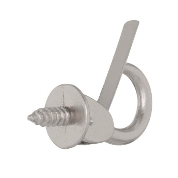 7/8 in. Satin Nickel Safety Cup Hook (3-Piece per Pack)