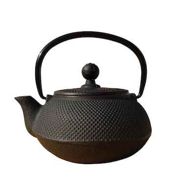 Velaze 37 oz. Japanese Antique Small Dot Cast Iron Teapot with Warmer  VLZ-TP02 - The Home Depot