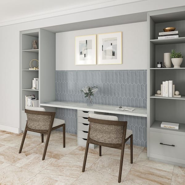 LuxeCraft Desert Gray Glossy 3 in. x 12. in. Glazed Ceramic Picket Wall Tile (8.8 sq. ft./case)