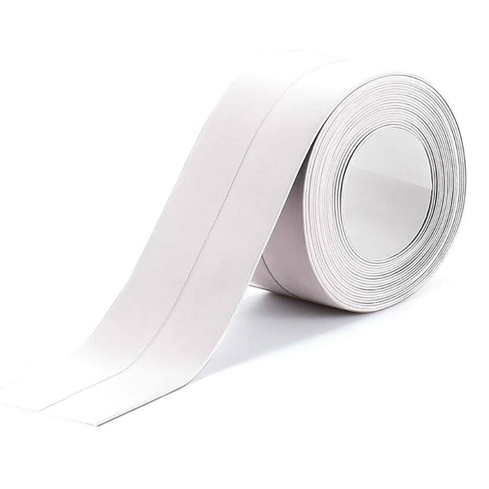 White Waterproof PVC Caulk Tape Peel and Stick Backsplash Self Adhesive Bathroom Wall Trim, 1-Pack price history on PriceWatchPro