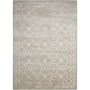 Euphoria Grey 7 ft. x 10 ft. Geometric Traditional Area Rug