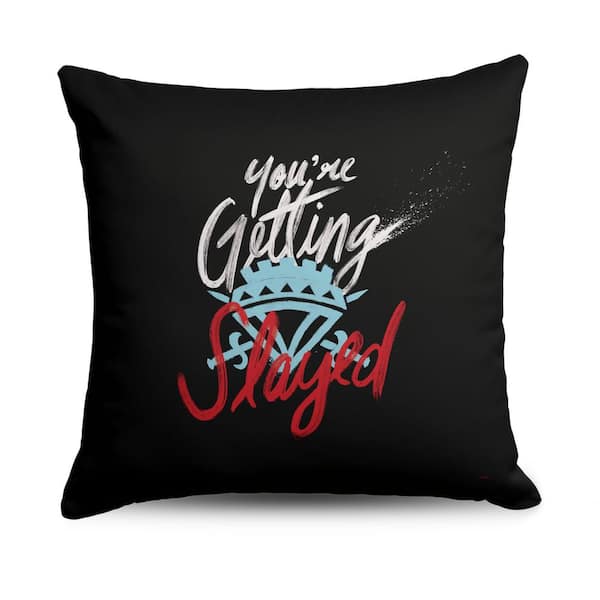 THE NORTHWEST GROUP Disney Descend 4 Slayed Printed  18x18 Multi Color Throw Pillow