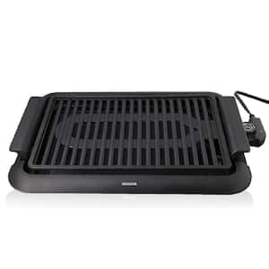 1200W Indoor Smokeless Grill with 5 Temperature Settings & Easy Cleaning