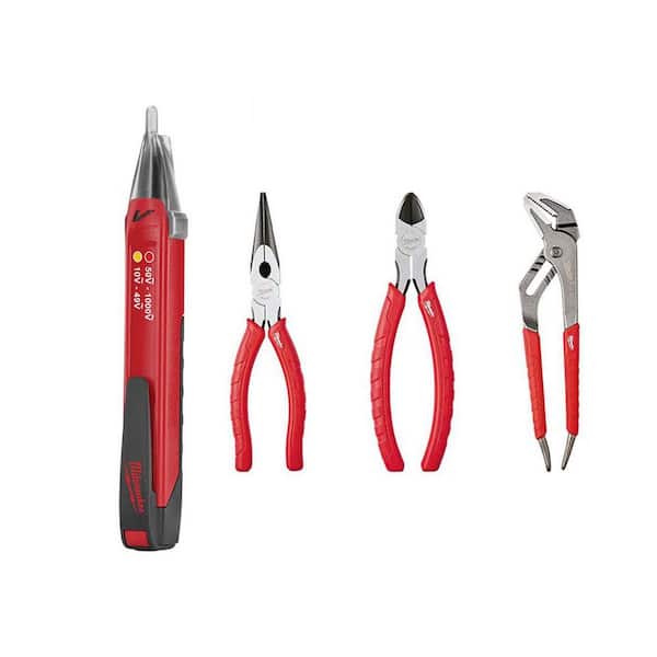 1000 Volt Dual Range Non Contact Digital Voltage Detector and Pliers Kit (3-Piece)