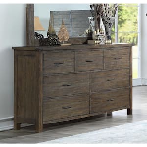 New Classic Furniture Galleon Walnut 7-drawer 68 in. Dresser