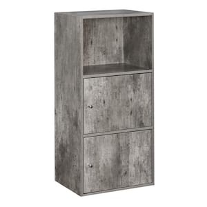 Xtra Storage Faux Birch 2 Door Cabinet with Shelf