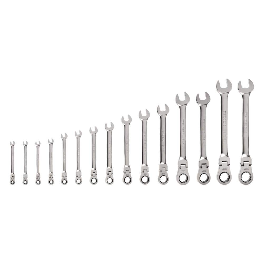 15-Piece (1/4-1 in.) Flex Head 12-Point Ratcheting Combination Wrench Set price history on PriceWatchPro