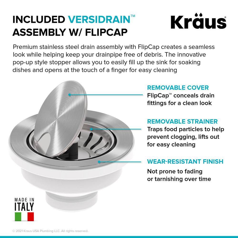 Bellucci White Quartz Composite Undermount Kitchen Sink with Accessories