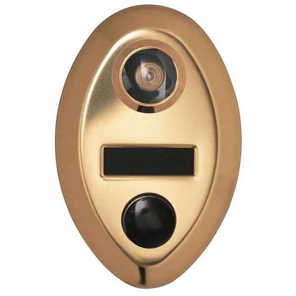 Auth-Chimes 145-Degree Anodized Gold Door Viewer with Mechanical Chime