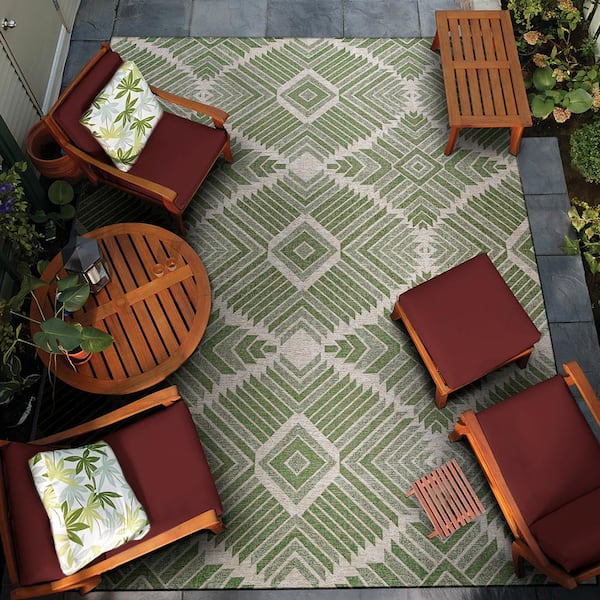 Dolce Botswana Juniper 2 ft. x 4 ft. Indoor/Outdoor Area Rug