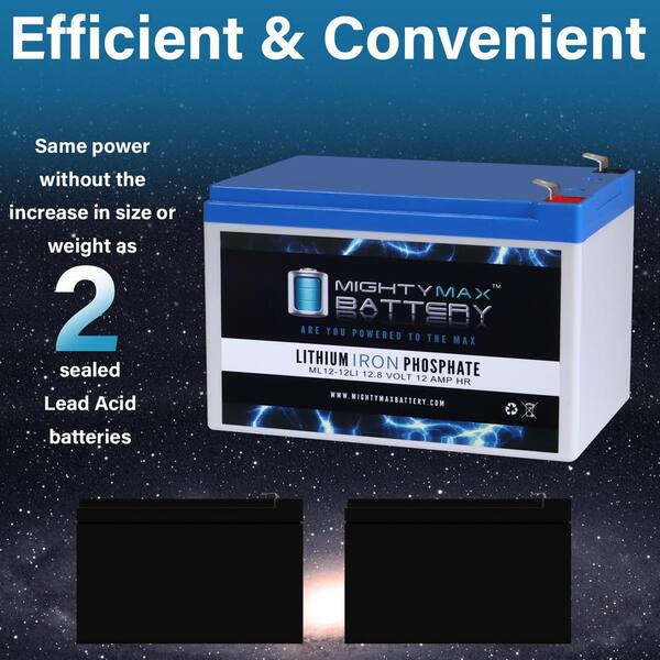 Ultramax 12V 12Ah LiFePO4 Lithium Battery - Replacement For NP12-12 / LI12-12