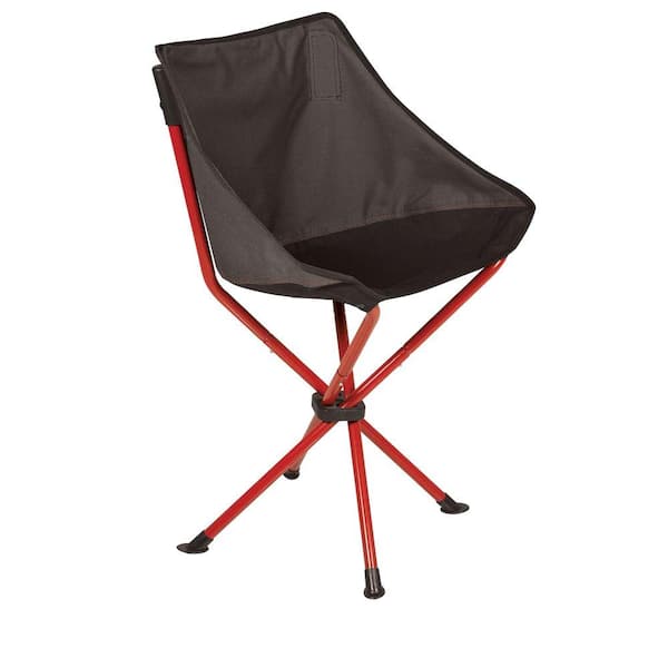 Picnic Time Grey and Red PT-Odyssey Portable Folding Patio Chair