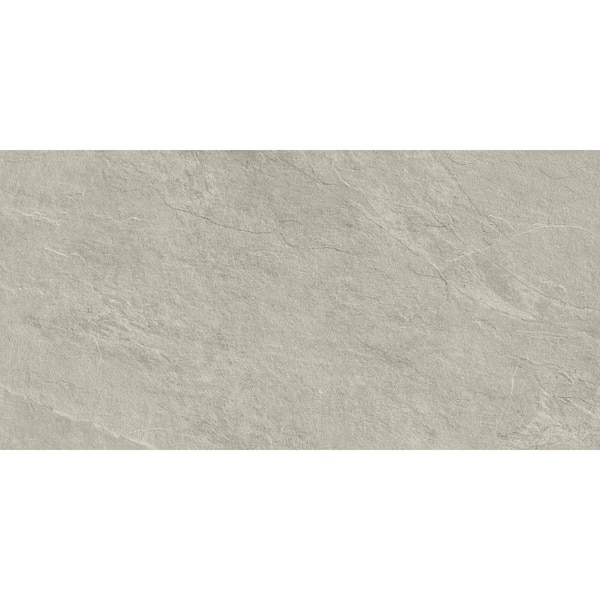 Corso Italia Slate Silver Matte 12 in. x 24 in. Stone Look