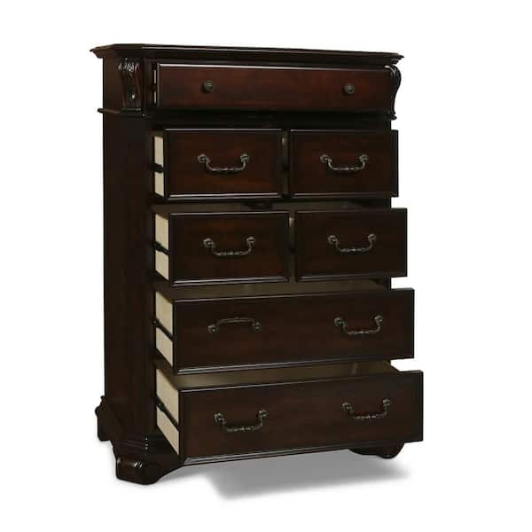 StyleWell Stafford Charcoal Black 5-Drawer Chest of Drawers (48 in