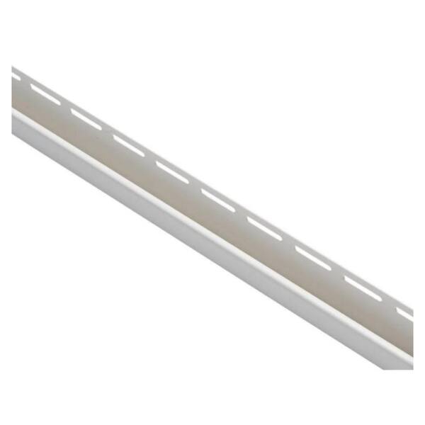 Ply Gem 5/8 in. x 1-1/2 in. x 12.6 ft. Pewter J-Channel