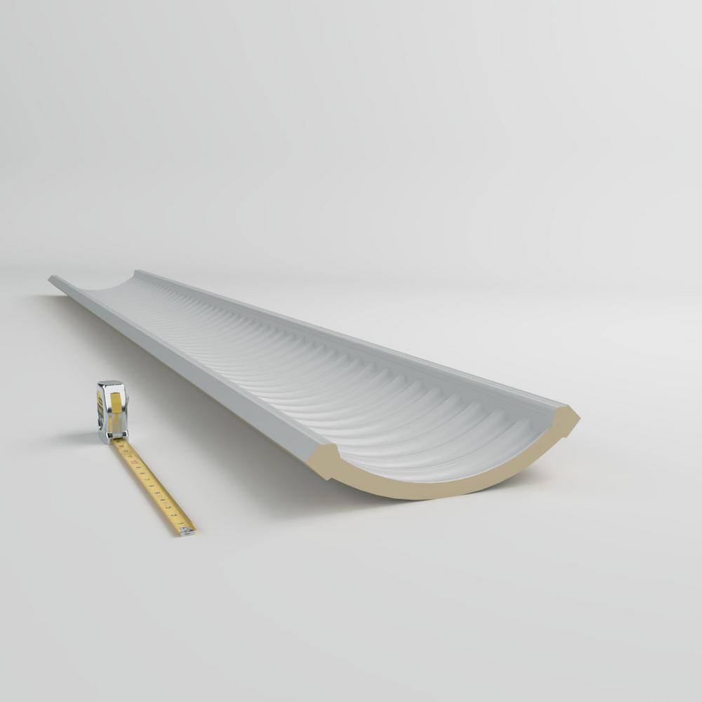 Esenia Unfinished Polyurethane Crown Moulding, 47" Length