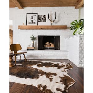 Grand Canyon Beige/Brown 3 ft. 10 in. x 5 ft. Transitional Area Rug