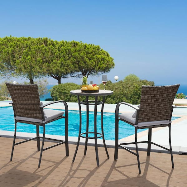 Outdoor bar stool cheap cushions