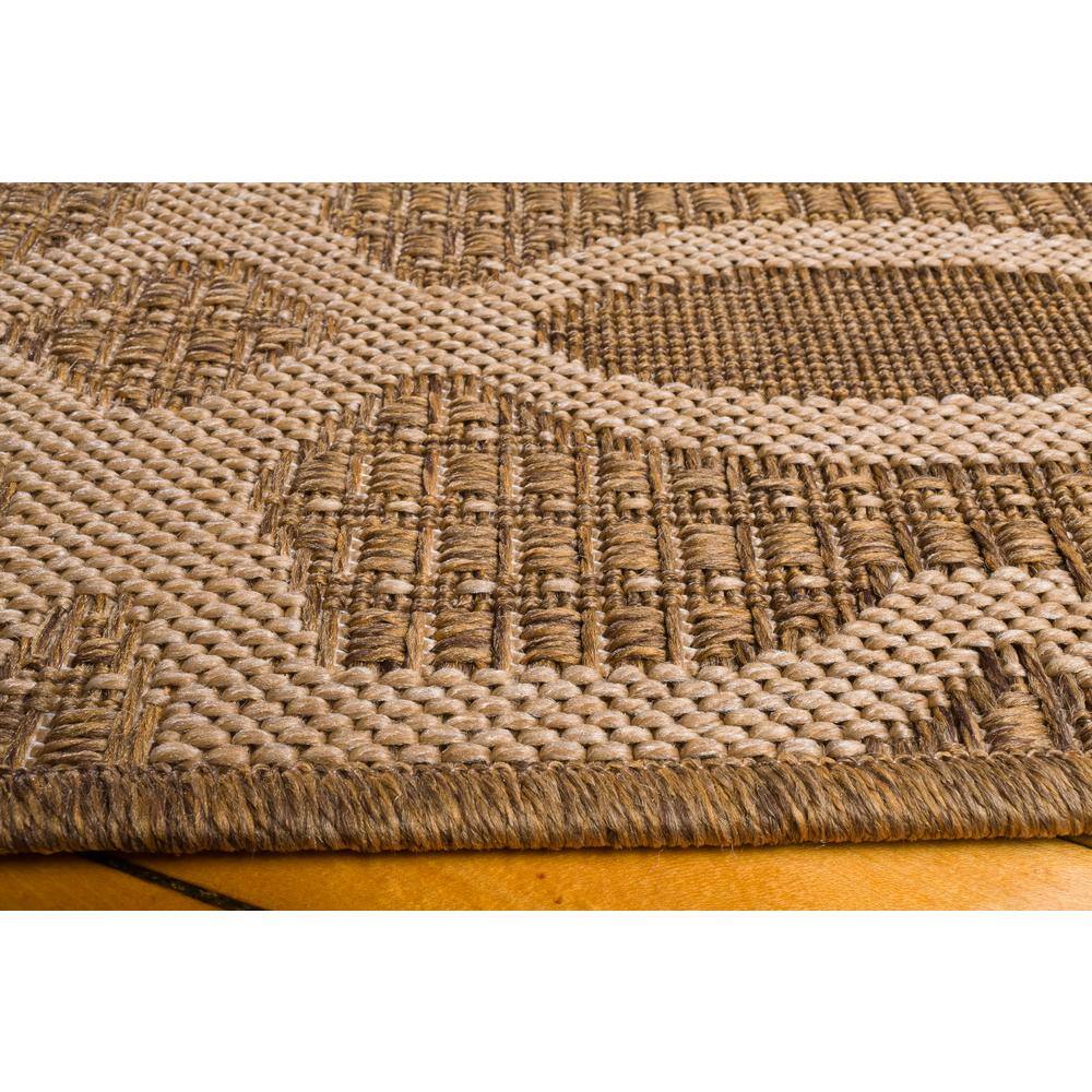 Santorini Tri-Color Flat Woven 5' x 7' Indoor/Outdoor Geometric Rug