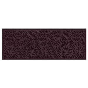 WaterHog Boxwood Bordeaux 22 in. x 60 in. PET Polyester Indoor Outdoor Doormat Runner