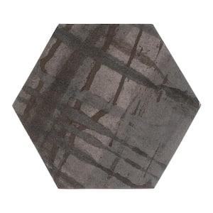 Homage 5 in. x 5 in. Hexagon Lincoln Hex Porcelain Wall and Floor Hex Tile 4.54 sq. ft./0.25 per case