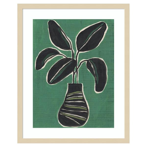 Amanti Art Jade Potted Palm I by June Erica Vess 1 Piece Framed Giclee Home Art Print 25 in. x 20 in.