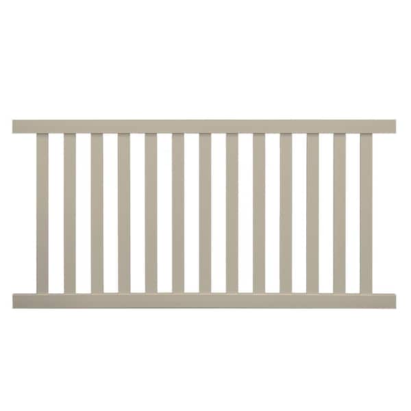 Weatherables Captiva 4 ft. H x 6 ft. W Khaki Vinyl Pool Fence Panel