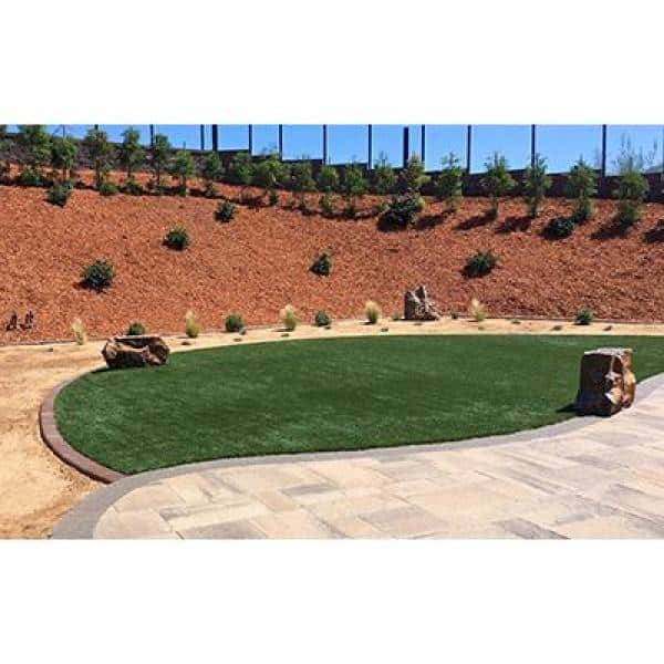 TURF DISTRIBUTORS Eco 94 Jade + Olive Green 15 ft. Wide x Cut to Length Artificial Grass Carpet