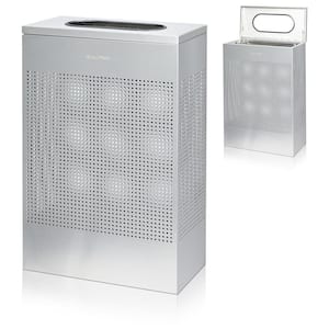 Alpine Industries 23 Gal. Perforated Steel Rectangular Stainless