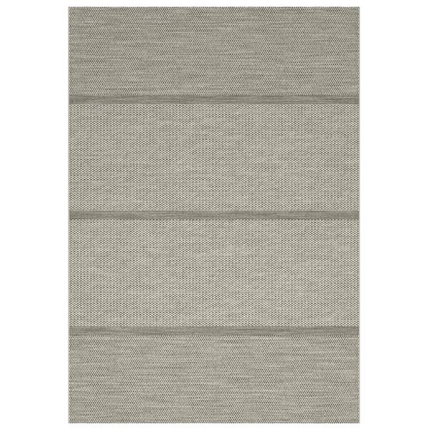 Multi in White 5 ft. x 8 ft. Striped Polypropylene Printed Area Rug WSGA93 The Home Depot
