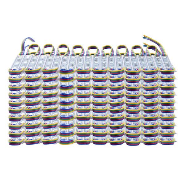 103 ft. 0.72-Watt LED Storefront Lights White Garage and Warehouse Shop Light 200-Pack, RGB Color Changing Window Lights