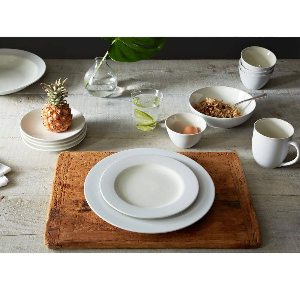 White Ceramic 12 oz. Microwave Safe Mug Set