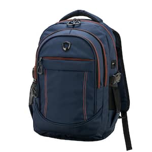 Tech Travel 19 in. Navy Luggage Backpack with Built-in USB Charging Port