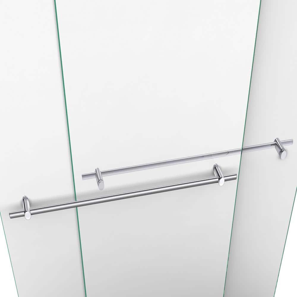 Duet 60" Frameless Sliding Shower Door with Clear Glass