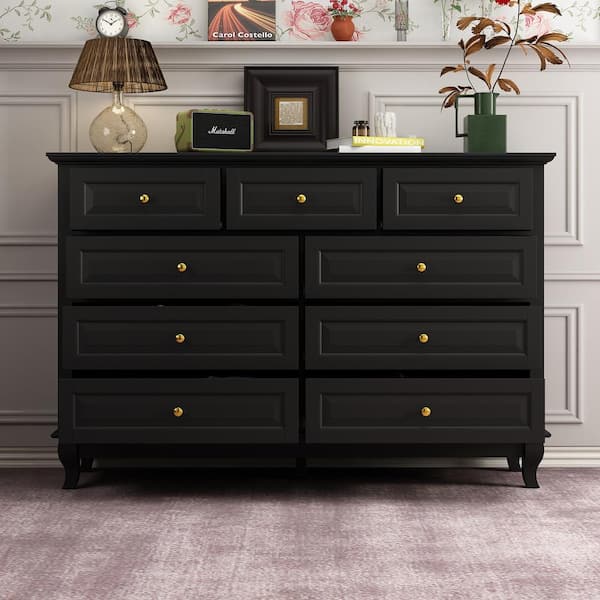 18.9 Wide, 9 Drawer Chest, Wood Storage Dresser Cabinet, Large Craft  Storage Organizer