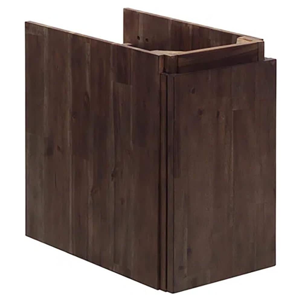 Formosa 82" Brown Acacia Wall-Mount Double Vanity Cabinet